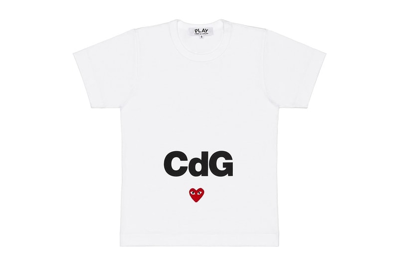 comme des garcons play cdg together capsule heart logo tshirt
