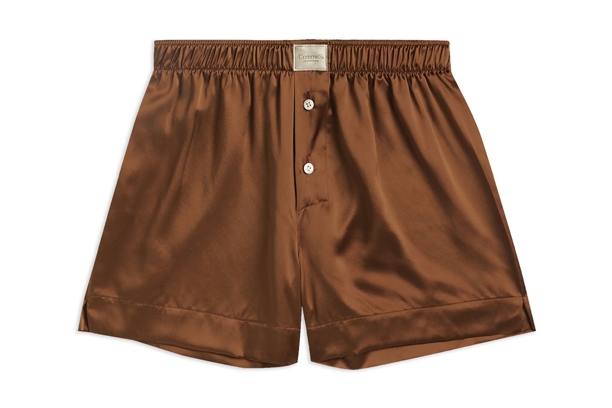 comme the great indoors collection silk boxers briefs shorts socks cashmere loungewear