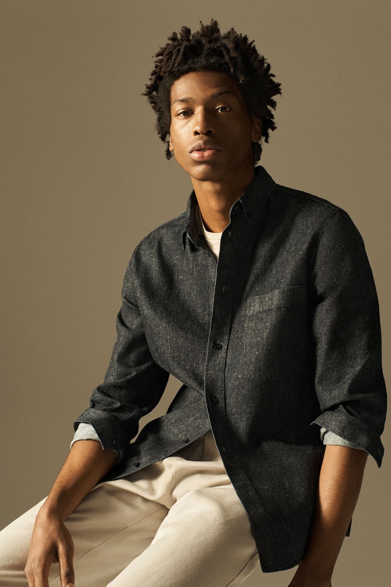 cos spring summer 2021 ss21 sustainable denim collection jeans shirt