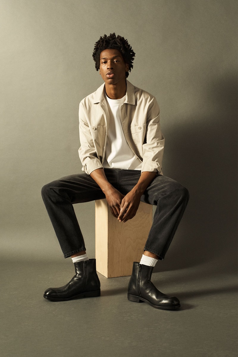 cos spring summer 2021 ss21 sustainable denim collection jeans shirt jacket boots