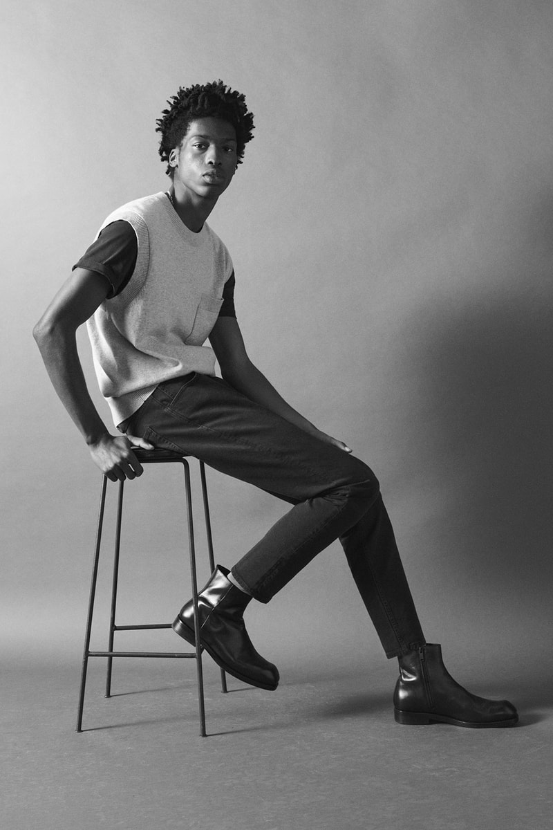 cos spring summer 2021 ss21 sustainable denim collection jeans sweater vest t-shirt