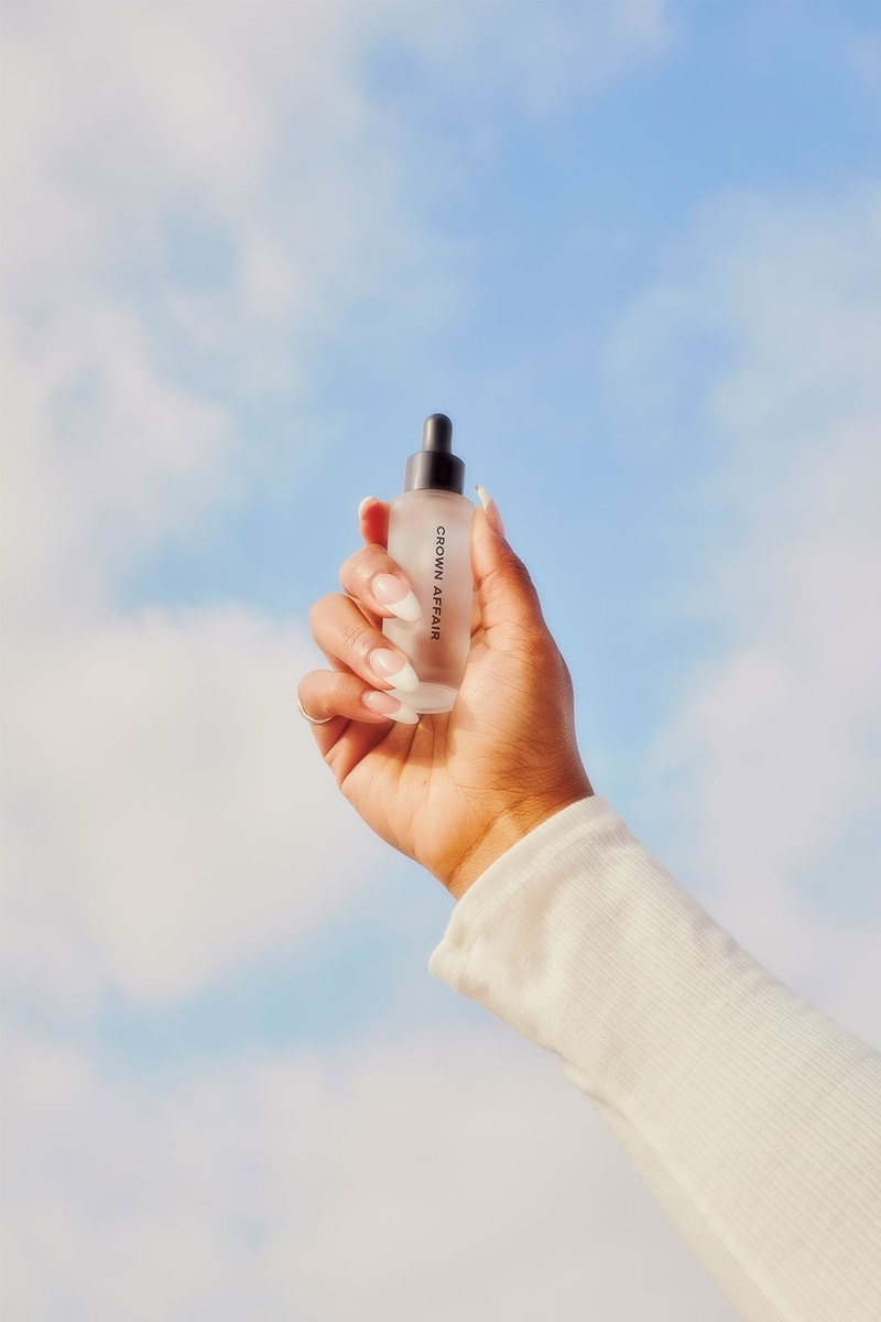 crown affair jennifer behr collaboration the hair oil product bottle packaging