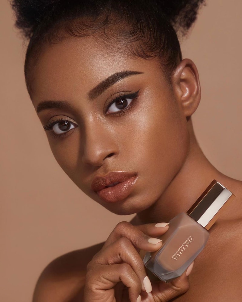 dear dahlia foundation vegan k-beauty makeup skin paradise sheer silk model face