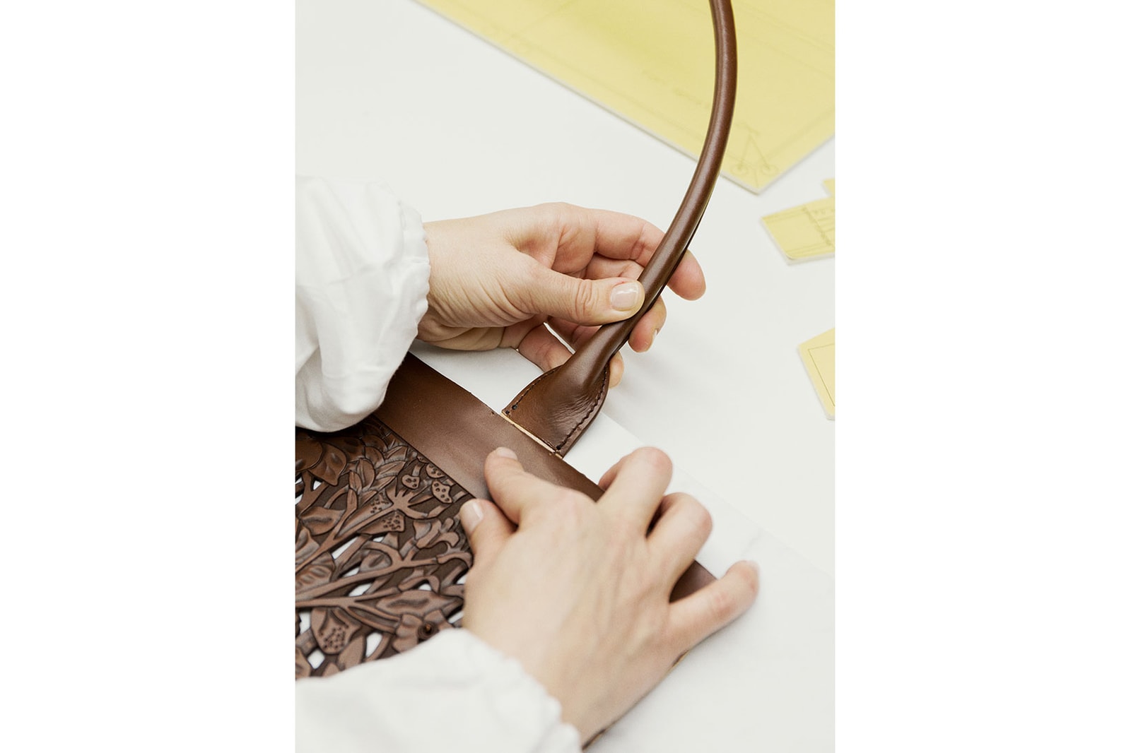 dior book tote handbag sculpted leather tooling how it's made bts savoir faire craftsmanship