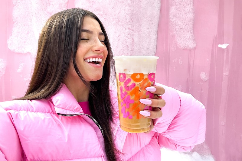 dunkin donuts charli damelio cold brew collaboration sweet cold foam coffee
