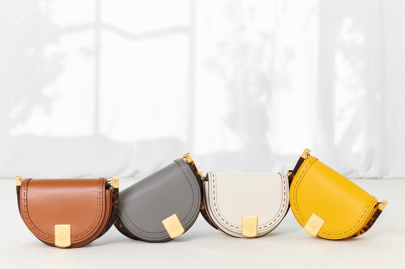 fendi moonlight bag cross body shoulder spring summer yellow beige brown