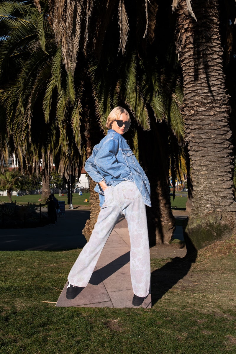 ganni levis denim jeans collaboration ss21 spring summer campaign trousers jackets