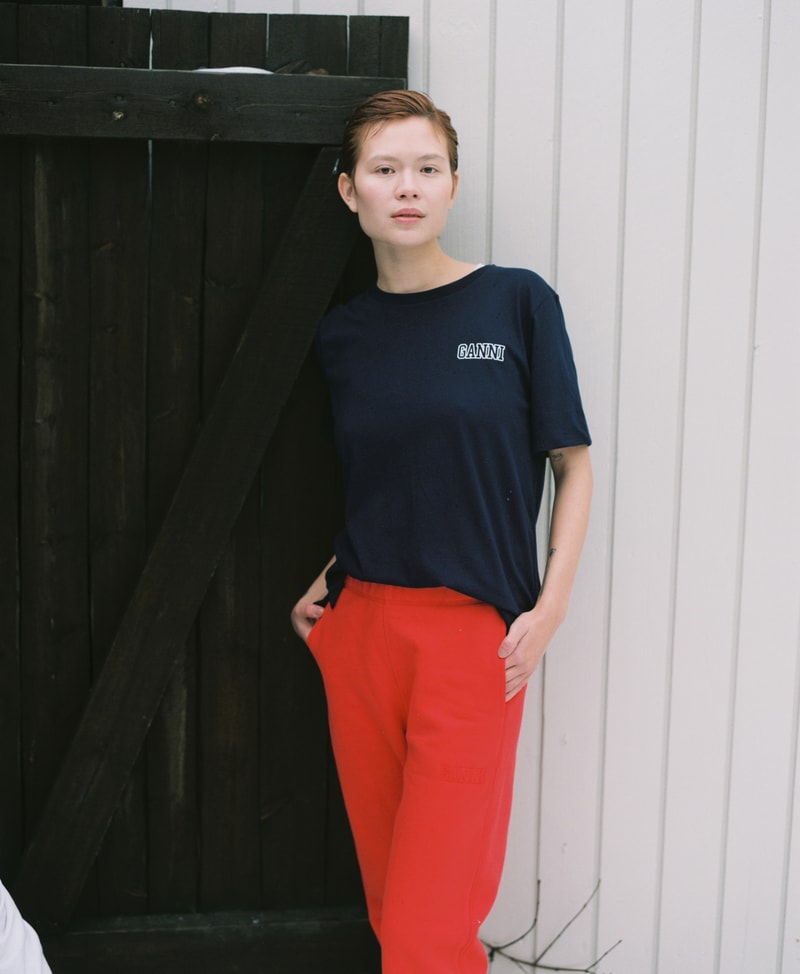 ganni software loungewear collection drop 3 t-shirt tee pants
