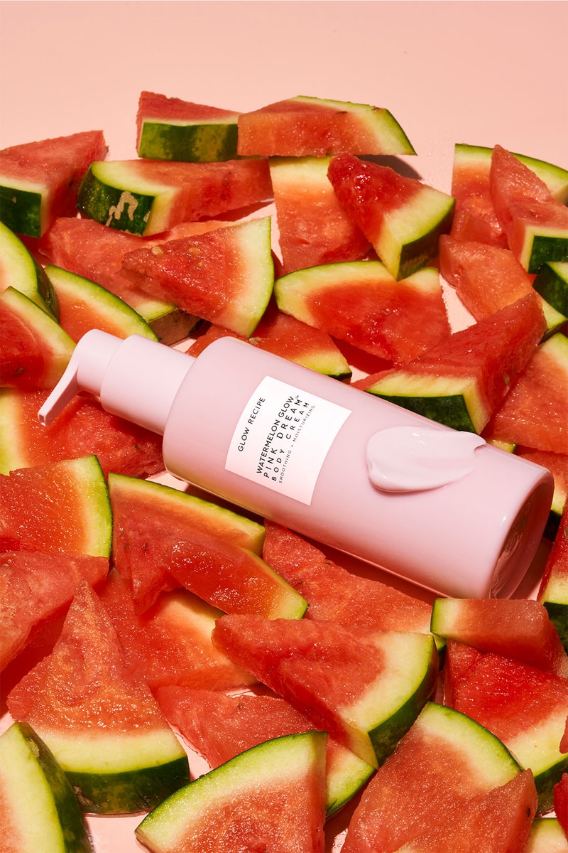 glow recipe Watermelon Glow AHA Pink Dream Body Cream care bottle