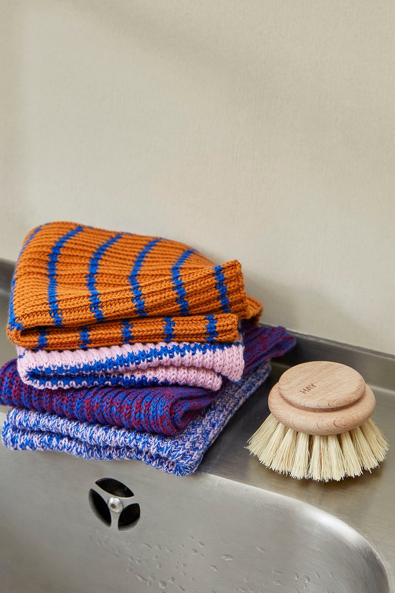 HAY Spring 2021 Home Decor Homeware Accessories Copenhagen Danish Scandinavian Design Kitchen Cloth Stripes Brush