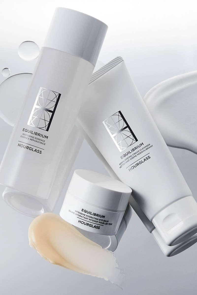 hourglass skincare launch equilibrium collection intensive hydrating eye balm cream cleanser restoring essence