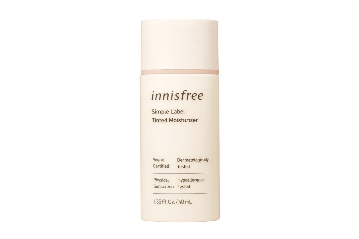 innisfree vegan makeup simple label collection color lip balm tinted moisturizer mascara