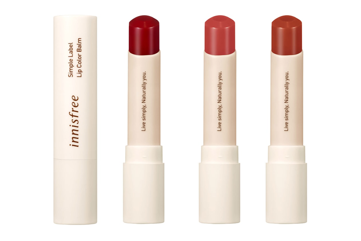 innisfree vegan makeup simple label collection color lip balm tinted moisturizer mascara