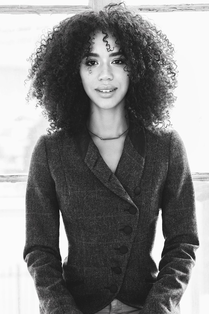 jasmin savoy brown spider man miles morales voice actor portrait suit blazer jacket