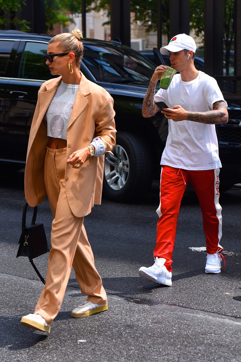 Hailey Bieber Wore Underwear and Other Items From Justin's Closet