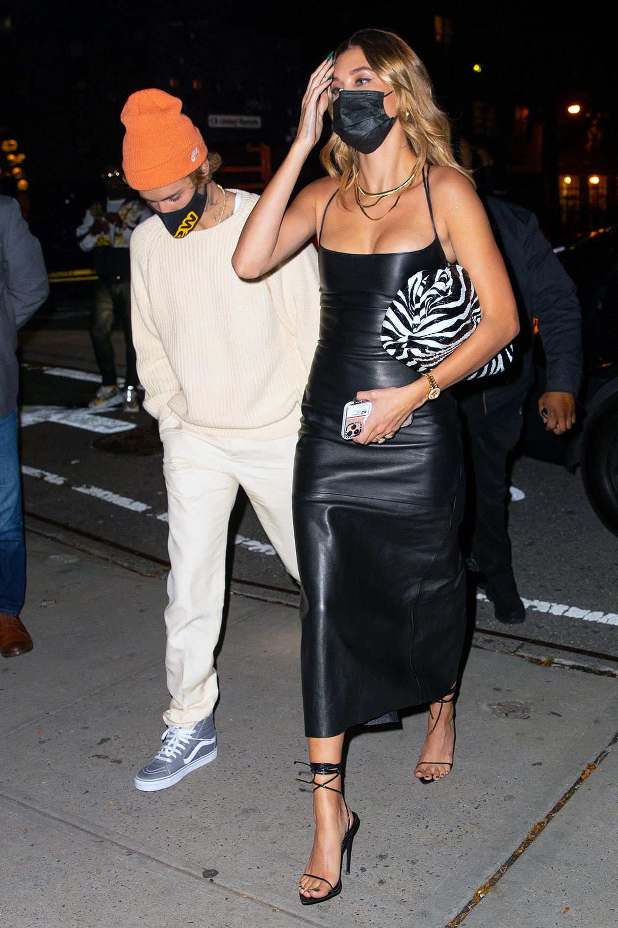 Justin Bieber Hailey Baldwin Husband Wife Celebrity Couple Red Carpet Fashion Looks Street Style Outfits Changes Documentary Premiere