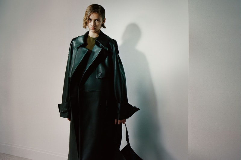 khaite fall winter 2021 fw21 collection lookbook leather coat