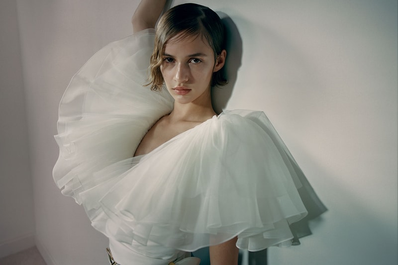 khaite fall winter 2021 fw21 collection lookbook frill tulle dress