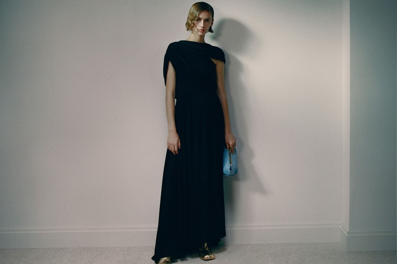 khaite fall winter 2021 fw21 collection lookbook draping dress