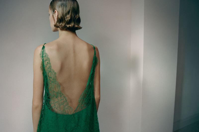 khaite fall winter 2021 fw21 collection lookbook backless dress lace
