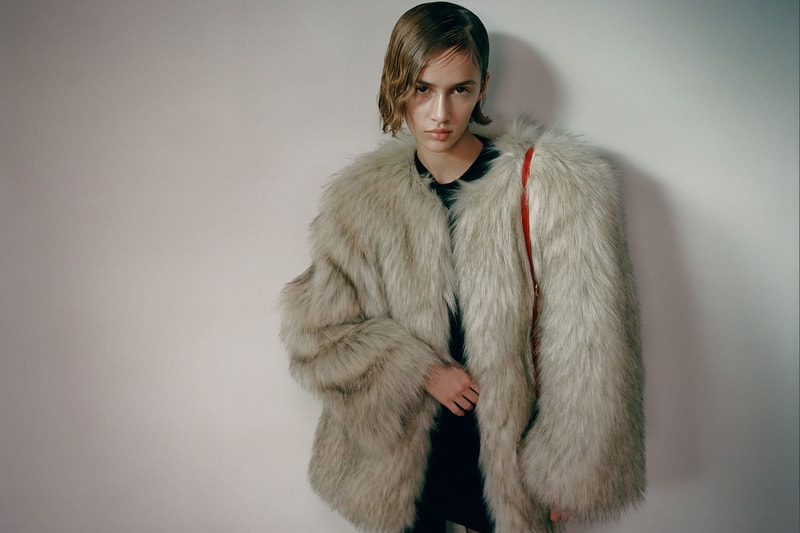 khaite fall winter 2021 fw21 collection lookbook faux fur jacket coat