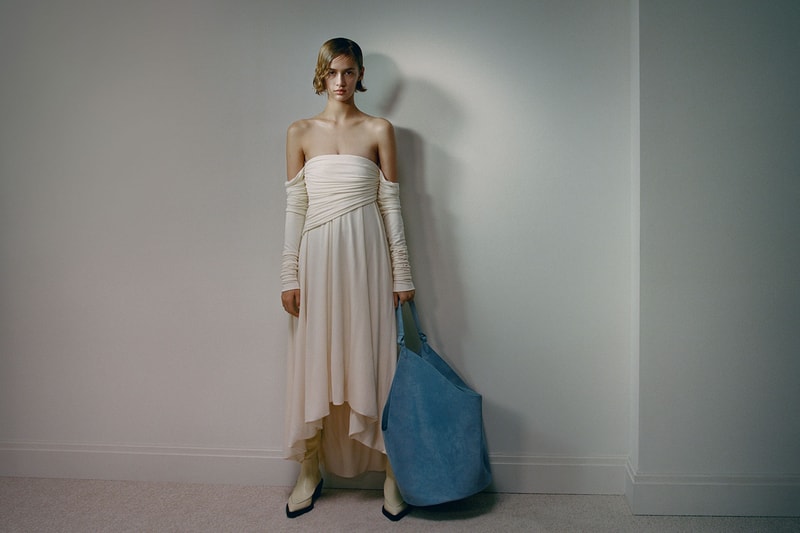 khaite fall winter 2021 fw21 collection lookbook draped dress