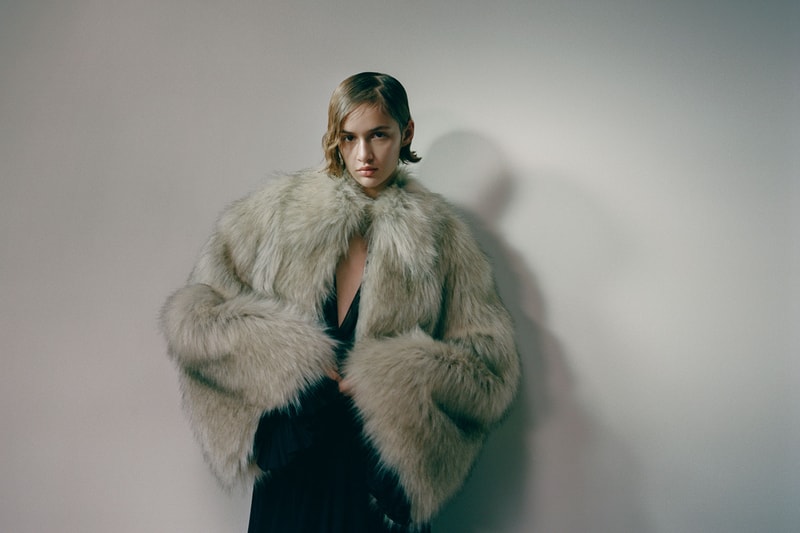 khaite fall winter 2021 fw21 collection lookbook faux fur jacket