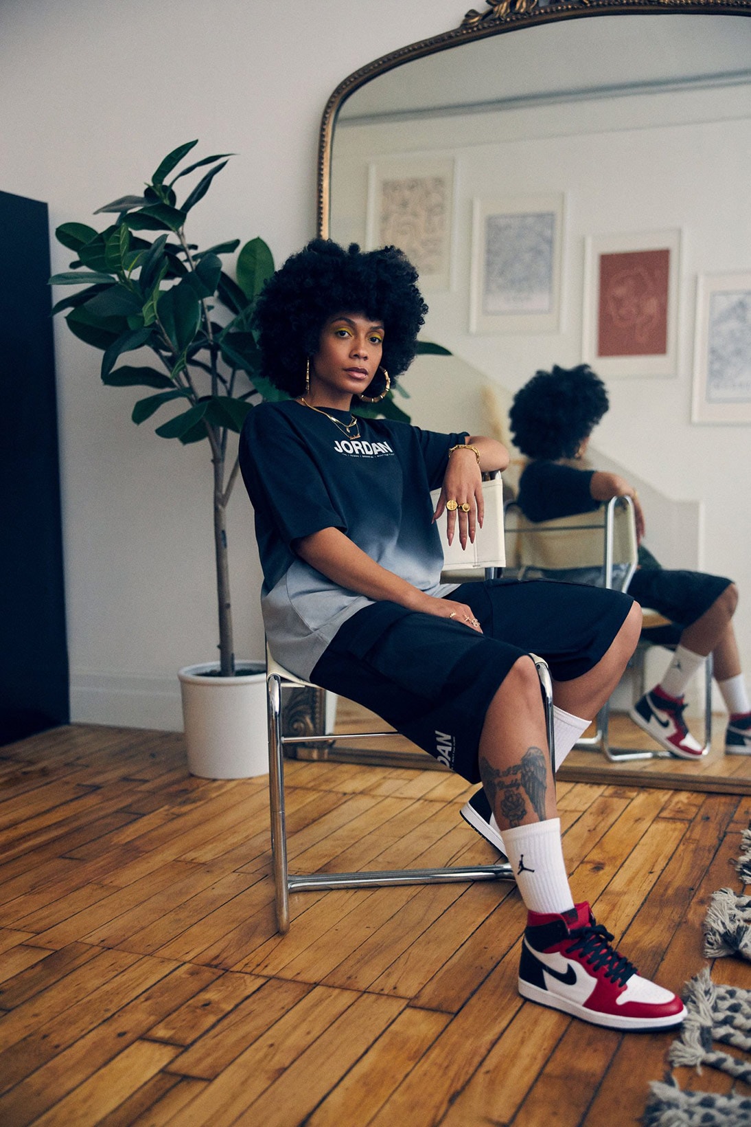 kia marie sneaker collector new york city content creator stylist influencer off white nike jordan 4 sail 1 