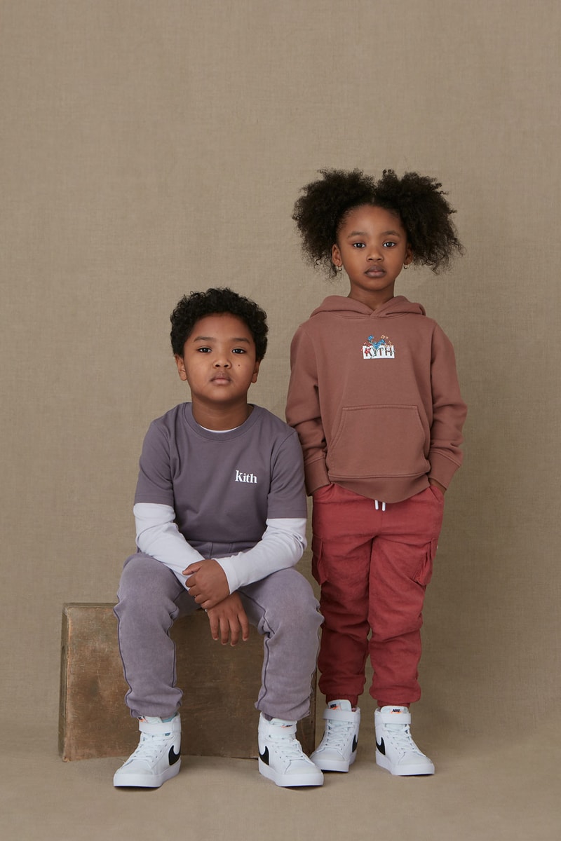 kith kids spring 2021 collection lookbook boy girl boy girl tshirt pants hoodie