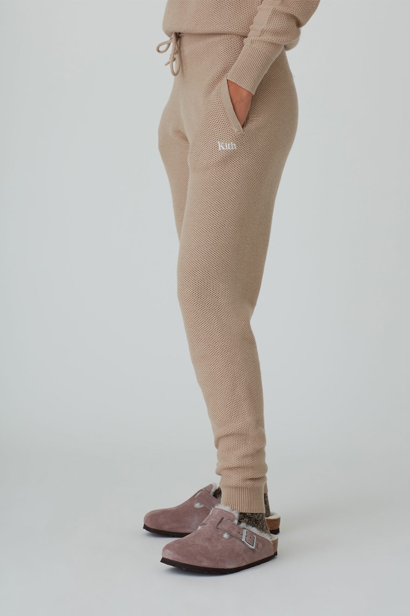 kith women spring 2021 collection sweatpants birkenstock clogs slides