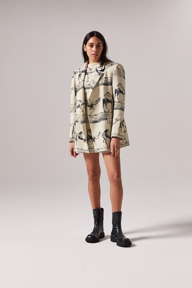les benjamins silk road services spring summer collection campaign jacket outerwear skirt shoes