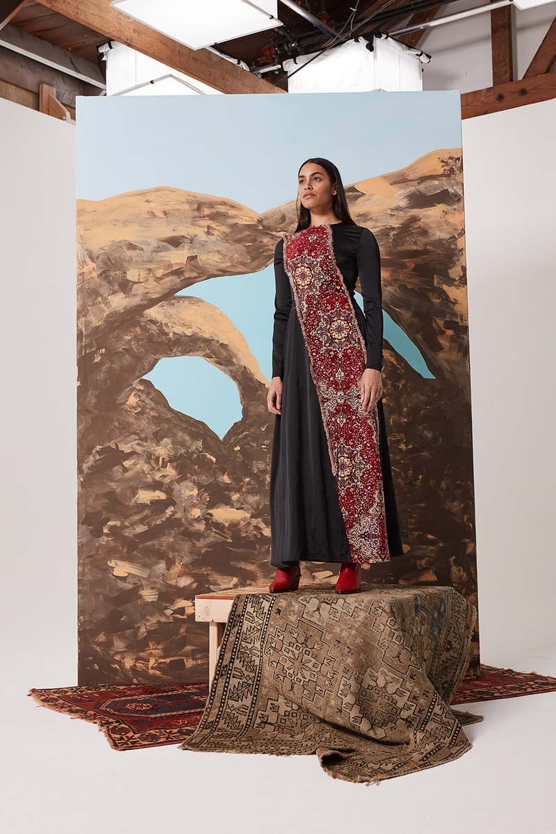 les benjamins silk road services spring summer collection campaign dress