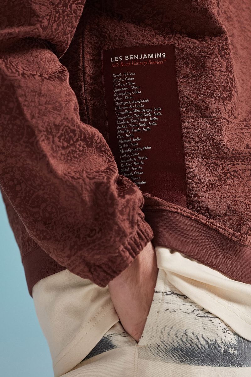 les benjamins silk road services spring summer collection campaign jacket pants details pocket