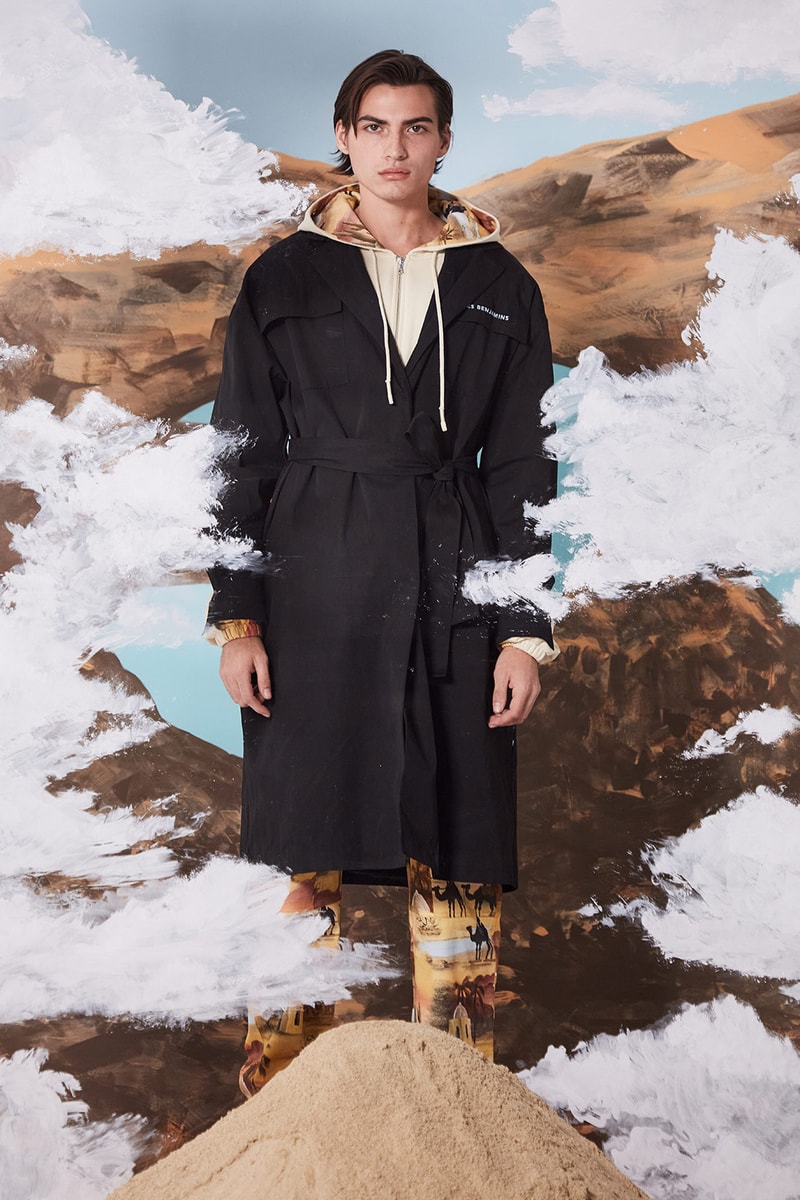 les benjamins silk road services spring summer collection campaign outerwear jacket pants