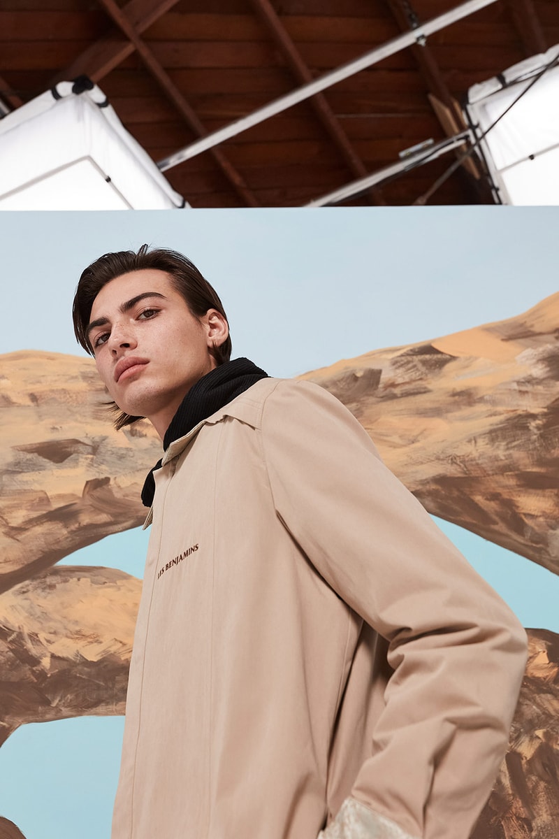les benjamins silk road services spring summer collection campaign outerwear jacket