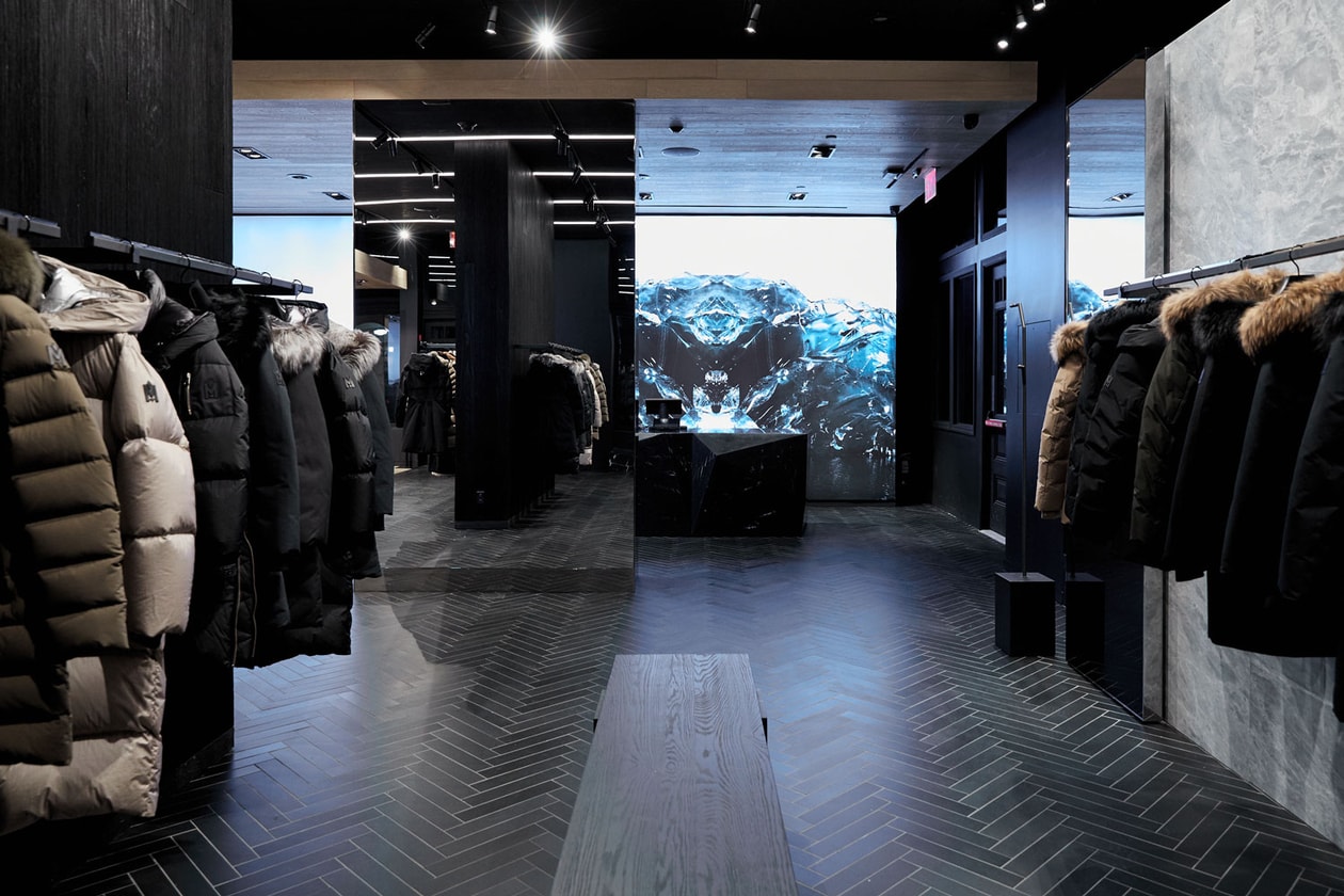 canadian luxury outerwear new york flag ship store opening beau stanton