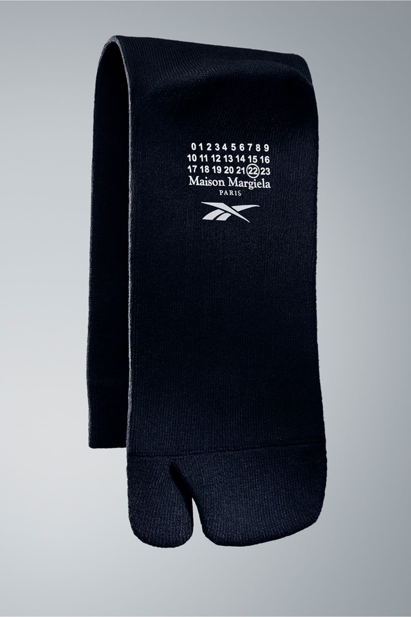 maison margiela reebok tabi split toe socks