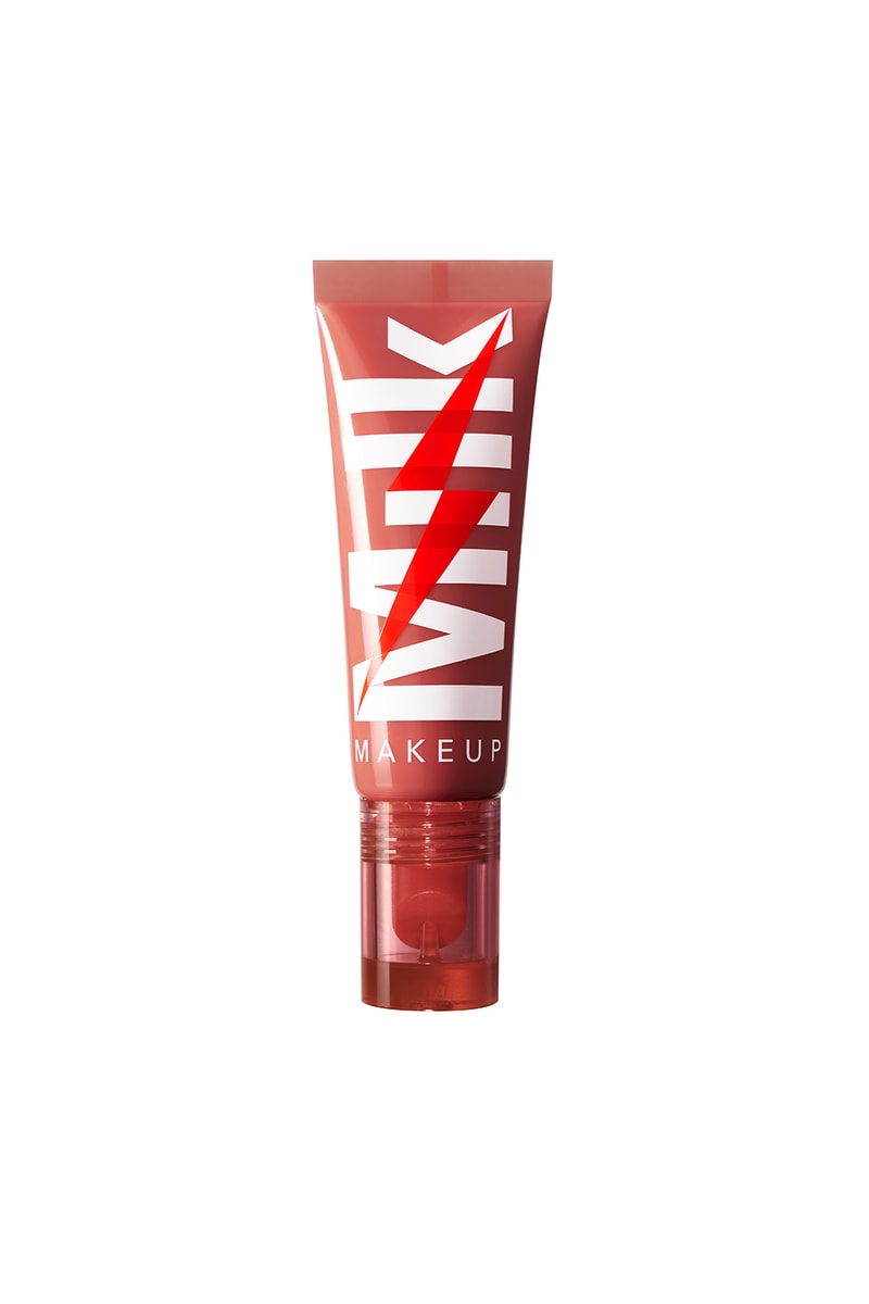 milk makeup electric glossy lip plumper buzzed warm beige