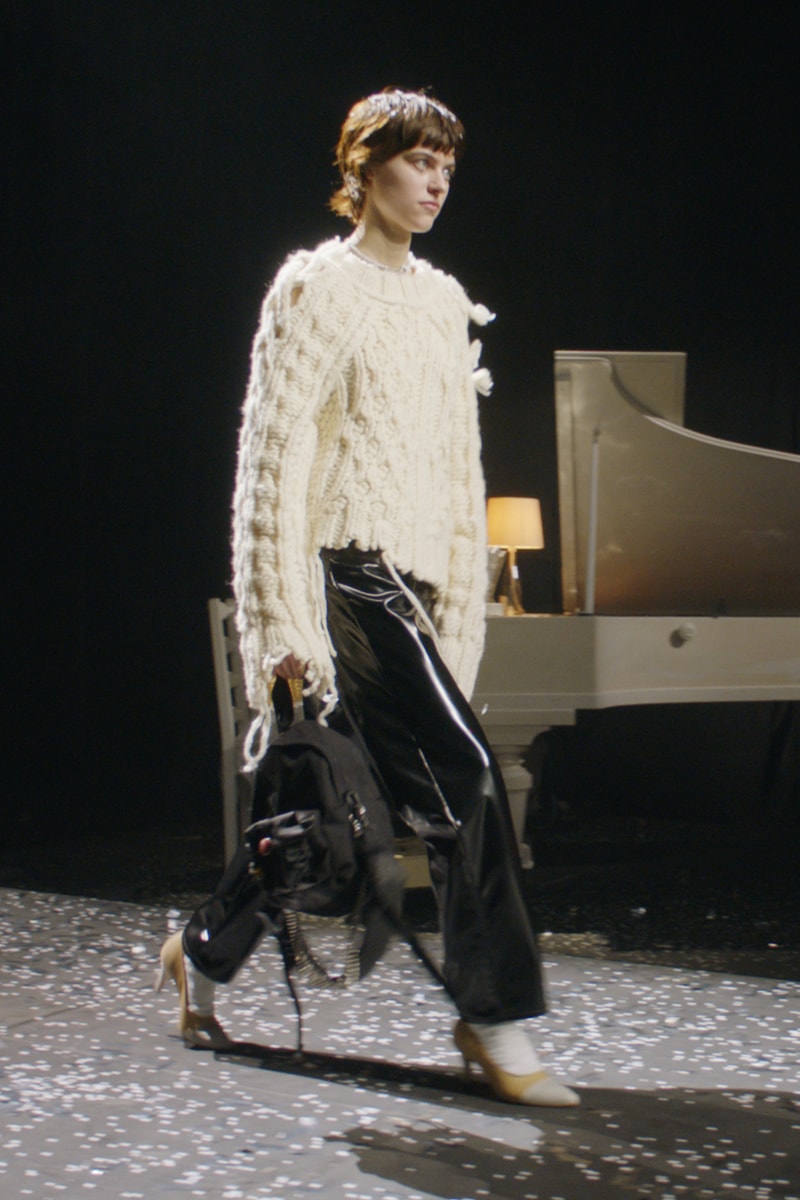 mm6 maison margiela fall winter collection paris fashion week pfw long sleeve top pants bag