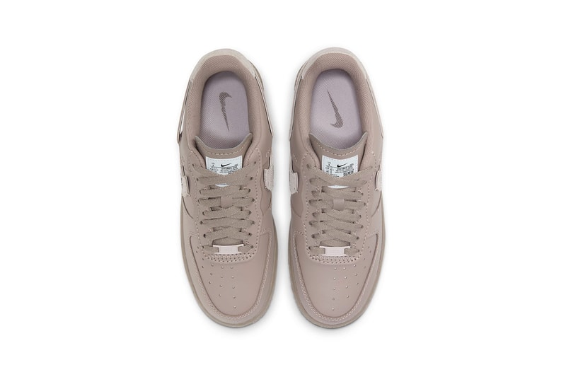 nike air force 1 af1 lxx womens sneakers malt platinum violet taupe colorway footwear shoes kicks birds eye view aerial laces insole
