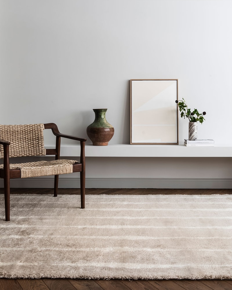 nordic knots home decor interior design rugs fjord pale sand chair