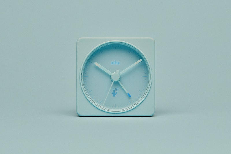 off-white braun alarm clocks collaboration home decor accessories blue front