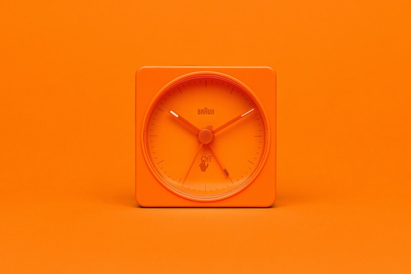off-white braun alarm clocks collaboration home decor accessories orange front