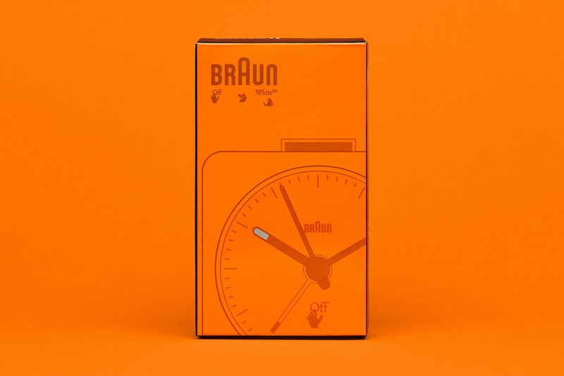 off-white braun alarm clocks collaboration home decor accessories orange box
