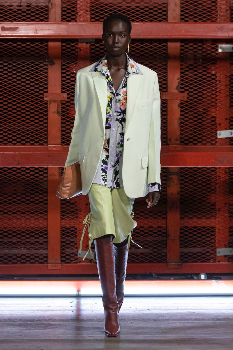 off white virgil abloh spring summer adam is eve collection imaginary tv digital runway show blazer jacket outerwear shirt short boots bag