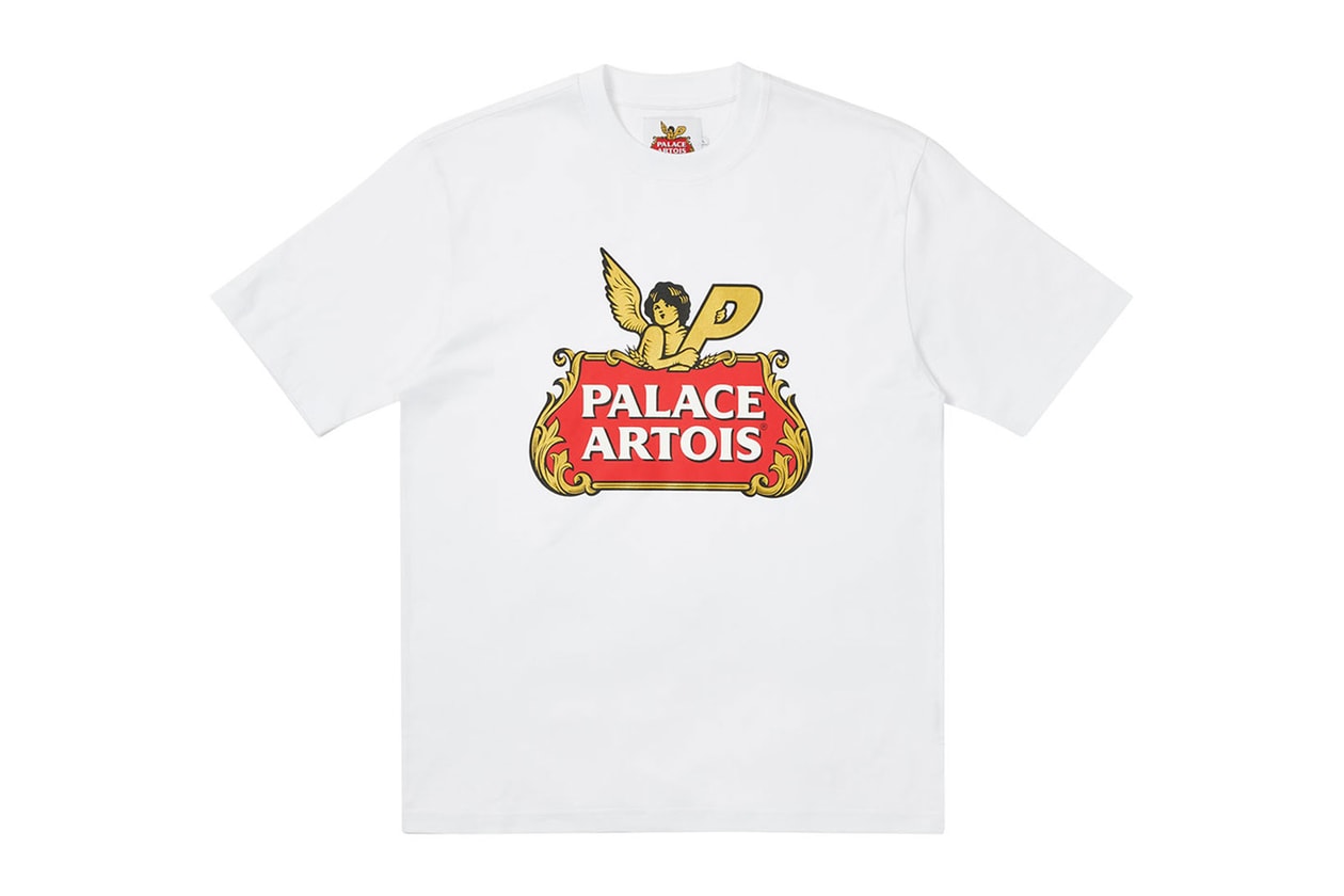 palace skateboards stella artois beer collaboration logo t-shirts hoodies home accessories release date info