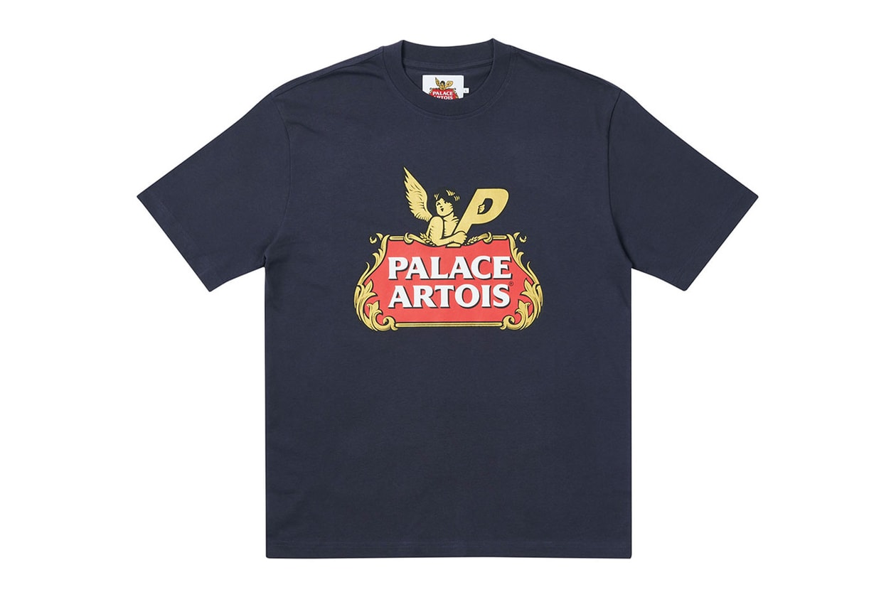 palace skateboards stella artois beer collaboration logo t-shirts hoodies home accessories release date info