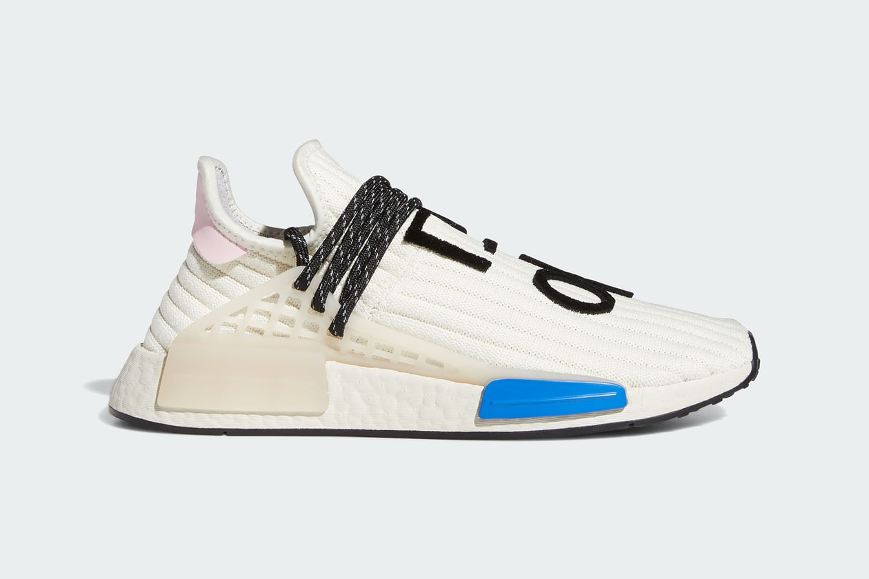 pharrell williams adidas originals hu nmd cream white sneakers korean robot release date info