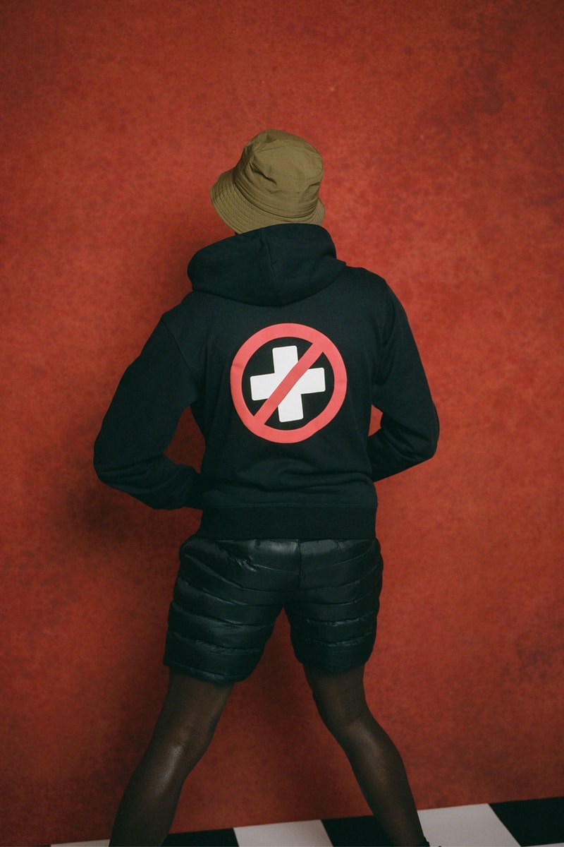 places plus faces 2021 first drop black hoodie bucket hat shorts