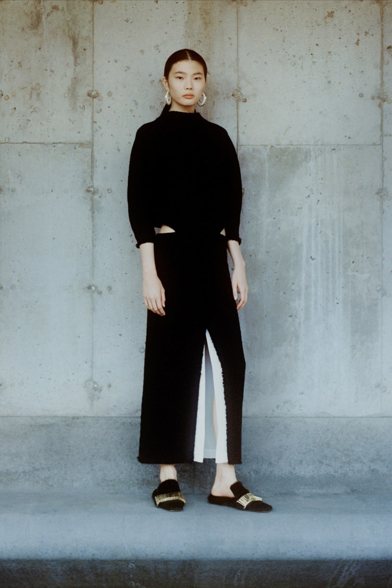 proenza schouler fall winter 2021 fw21 collection lookbook new york fashion week nyfw white black dress sandals